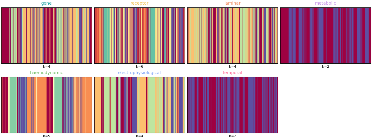 gene, receptor, laminar, metabolic, haemodynamic, electrophysiological, temporal